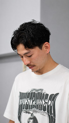ショートグランジパーマ