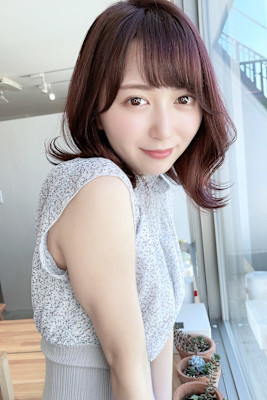 【ピンクブラウン】【外ハネミディアム】20代30代40代