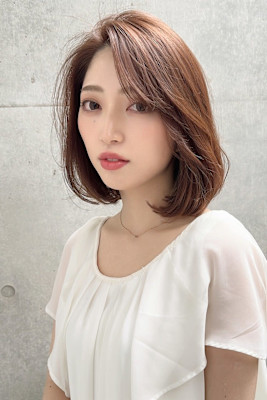 【センターパート/内巻きミディアム】20代30代40代50代