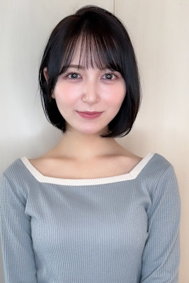 【顎ラインボブ/ダークアッシュ/小顔カット】20代～40代