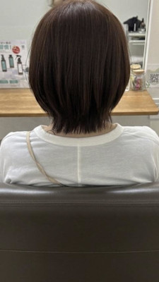 大人可愛いミニボブ