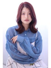 20代30代40代 セミロングレイヤーくびれ顔周りレイヤー