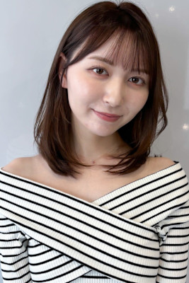 【ショコラブラウン/内巻きミディ】20代30代40代50代
