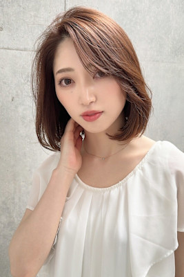 【センターパート】【内巻きボブ】20代30代40代50代