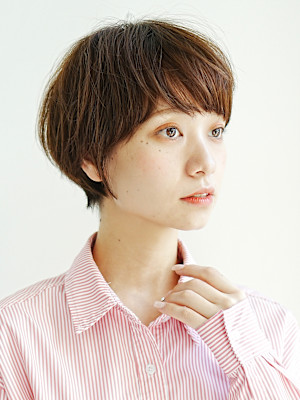 前下がりショート・ボブ/絶壁解消/前髪あり/40代/30代