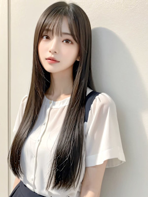 大人ナチュラル・ストレートロング
