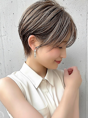 透明感ハイライト・レイヤーショート
