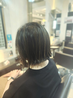 ヘアマニキュア×ハイライト