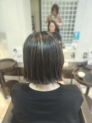 ヘアマニキュア×ハイライト