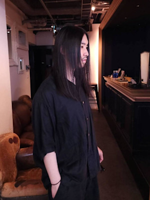 メンズのロングヘアー
