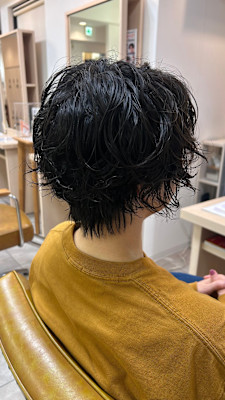 無造作パーマショート