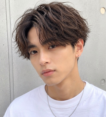20代30代40代メンズパーマスペインカールメンズマッシュ