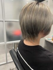 ショートウルフ嬰シルバーアッシュ