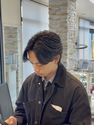 10代20代30代メンズセンターパート