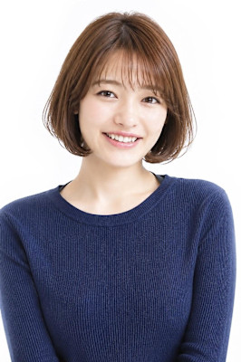 シースルーバングがボブスタイル