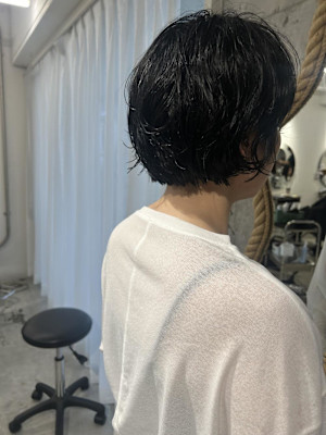 ニュアンスパーマ×ショートボブ