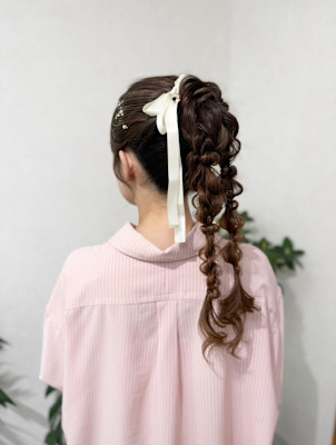 ツイン編み下ろし