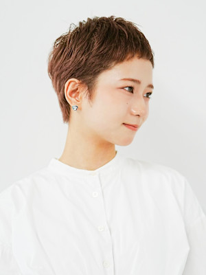 前下がりショート・ボブ/絶壁解消/前髪あり/40代/30代