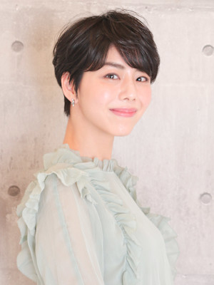 前下がりショート・ボブ/絶壁解消/前髪あり/40代/30代