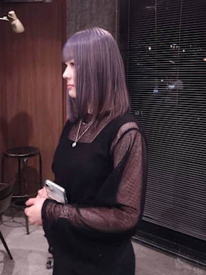 シルバーラベンダーロブヘアー