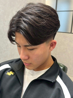 毛流れセンターパート
