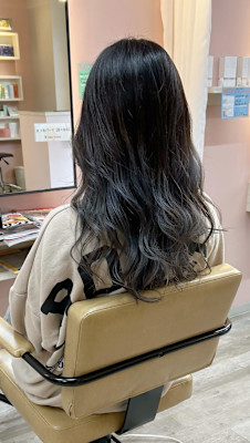 透明感グレージュ×ナチュラルグラデーションカラー