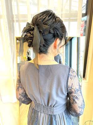 結婚式お呼ばれヘアセット