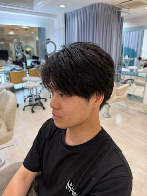 ノーセットでも！ナチュラルセンターパート