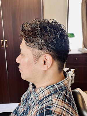 【40代 男性】ツーブロックパーマカラー