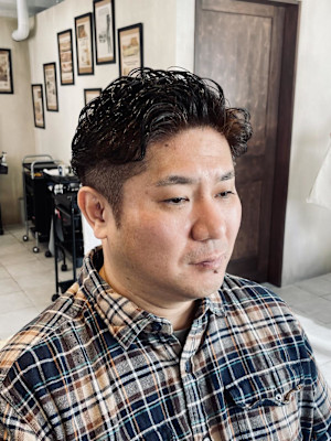 【40代 男性】ツーブロックパーマカラー