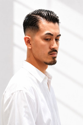 サイドパートスキンフェード