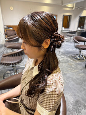 池袋 ヘアアレンジ サイドポニー♪