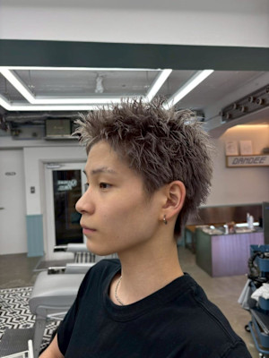 えろがりシルバースパイキーショート