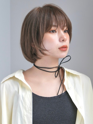 レイヤーショート・ボブ/前髪あり/絶壁解消/20代/30代