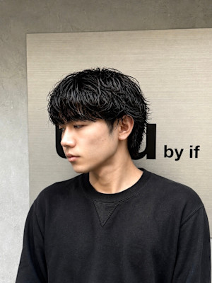 メンズマッシュ×シャドウパーマ