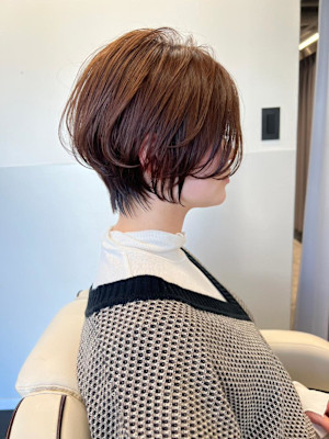 ◇大人可愛い40代50代60代ショートボブショート白髪ぼかし