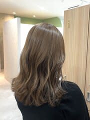 細めハイライト / グレージュ / 20代/30代/40代