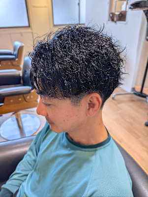 強さ少しプラス　ツイストパーマ