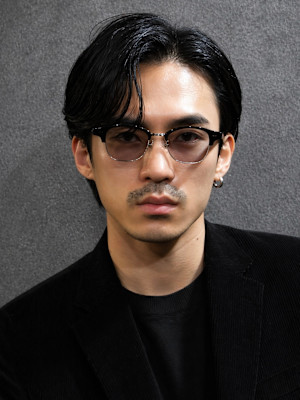 ニュアンスパーマ×サイドパート×センターパート×men's