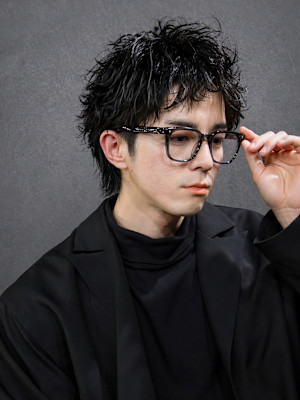 スパイキーショート×ルーズショート×ルーズパーマ×men's