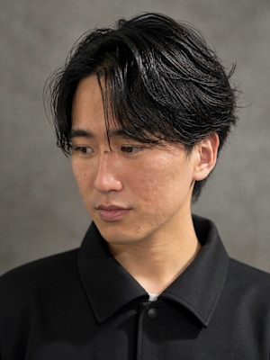 韓国風コンマバング×ニュアンスパーマ×ダウンパーマmen's