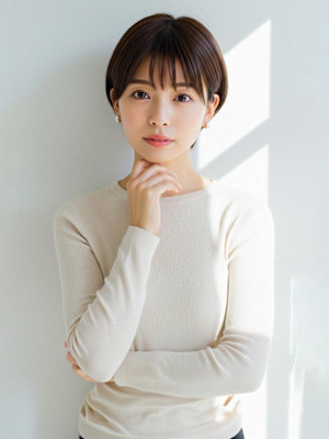 'ヘルシー透け感'ショート20代30代40代(梅田)