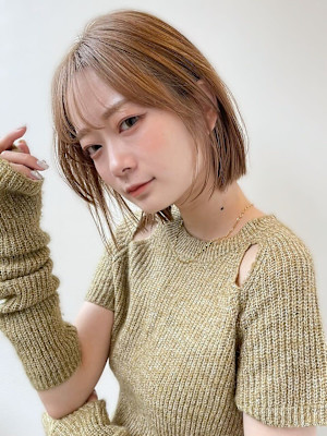20代人気☆ぱつっとボブ