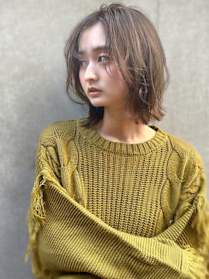大人可愛い ニュアンス ミディ