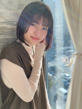 大人可愛いキレイめボブ