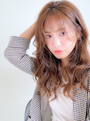 20代30代　韓国風シースルーバング