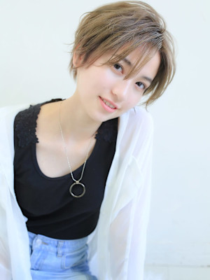 20代30代40代人気★小顔効果抜群ハンサムショート