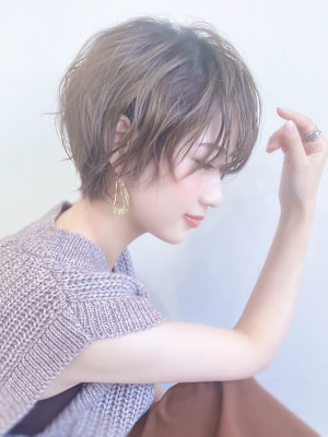 20代30代40代人気★柔らか抜け感ショート