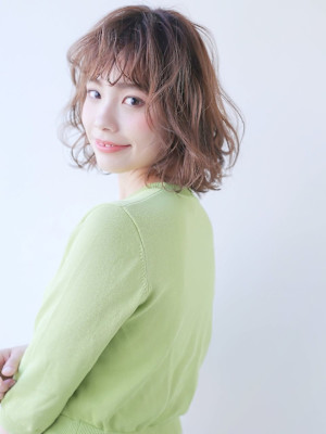 20代30代40代人気★大人可愛い！エアリーボブパーマ