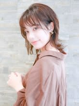おしゃれ春ミディ☆柔らか外ハネスタイル♪
